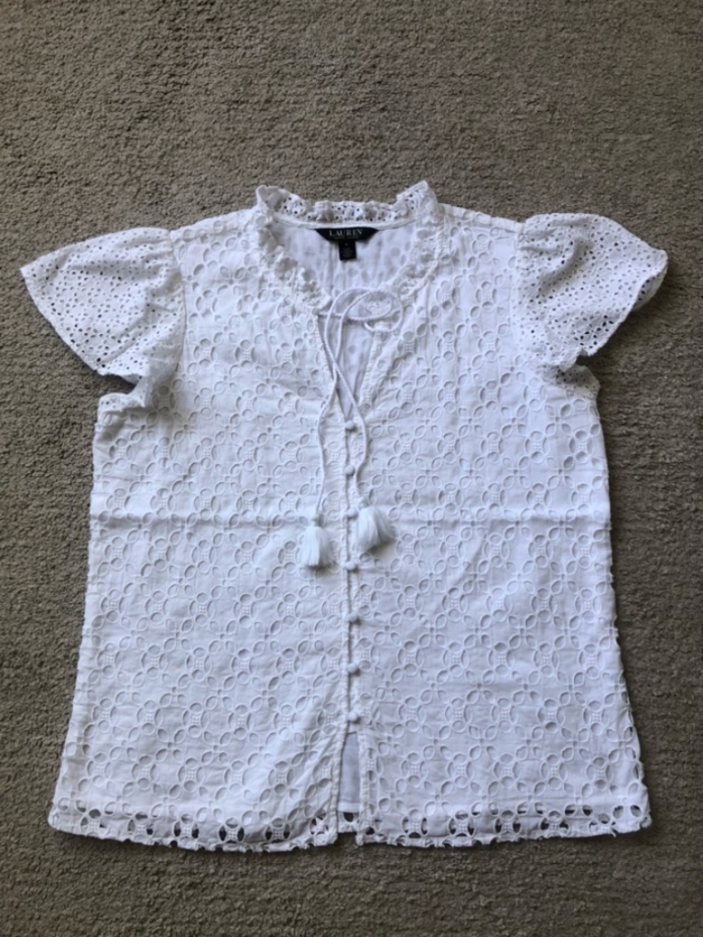 Ralph Lauren Eyelet Top.